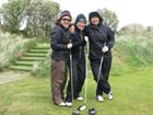 Players at the Portmarnock links golf course
