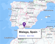 Malaga Spain Map